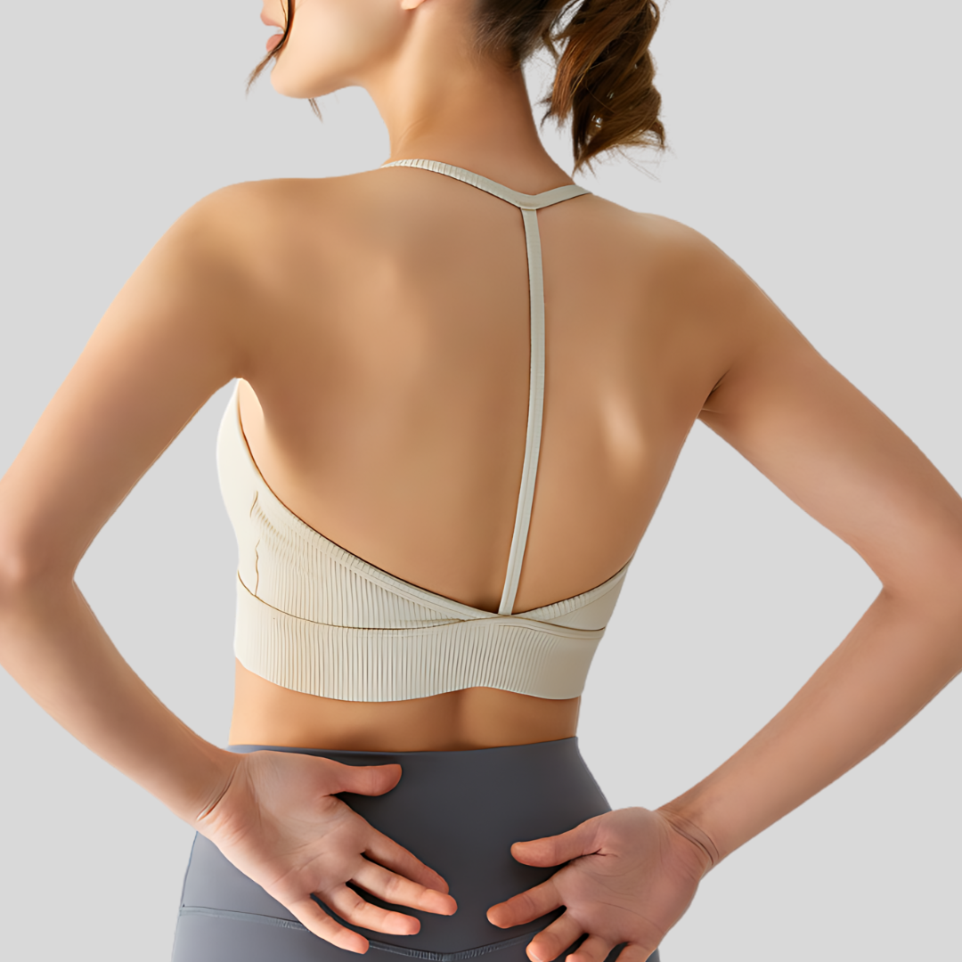 Luna Sports Bra Beige