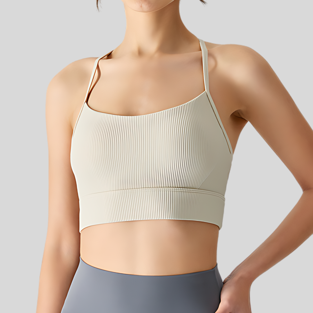 Luna Sports Bra Beige