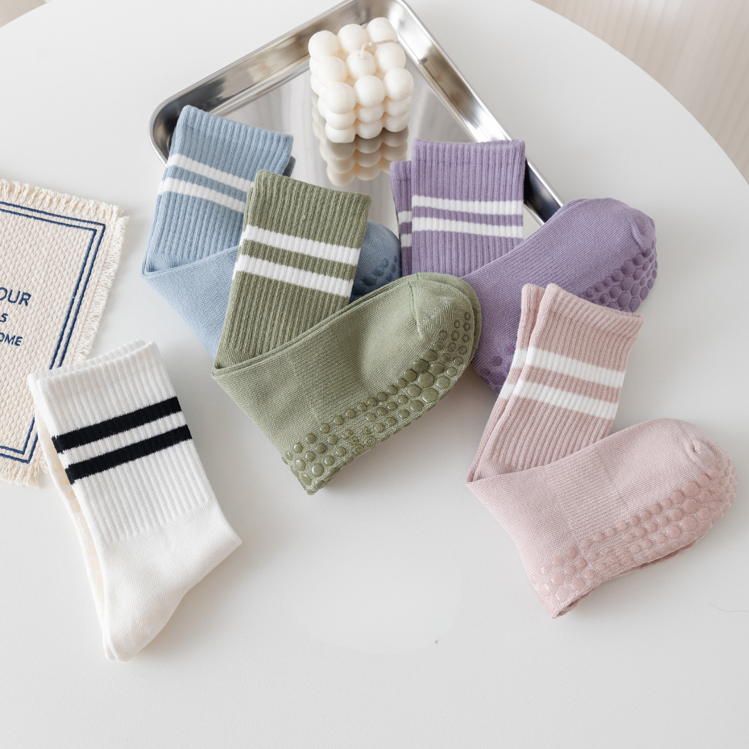 Retro Socks Light Blue