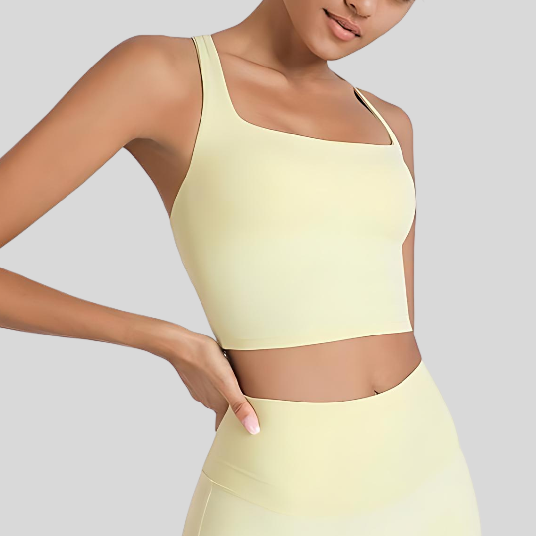Gaia Sports Bra Light Yellow