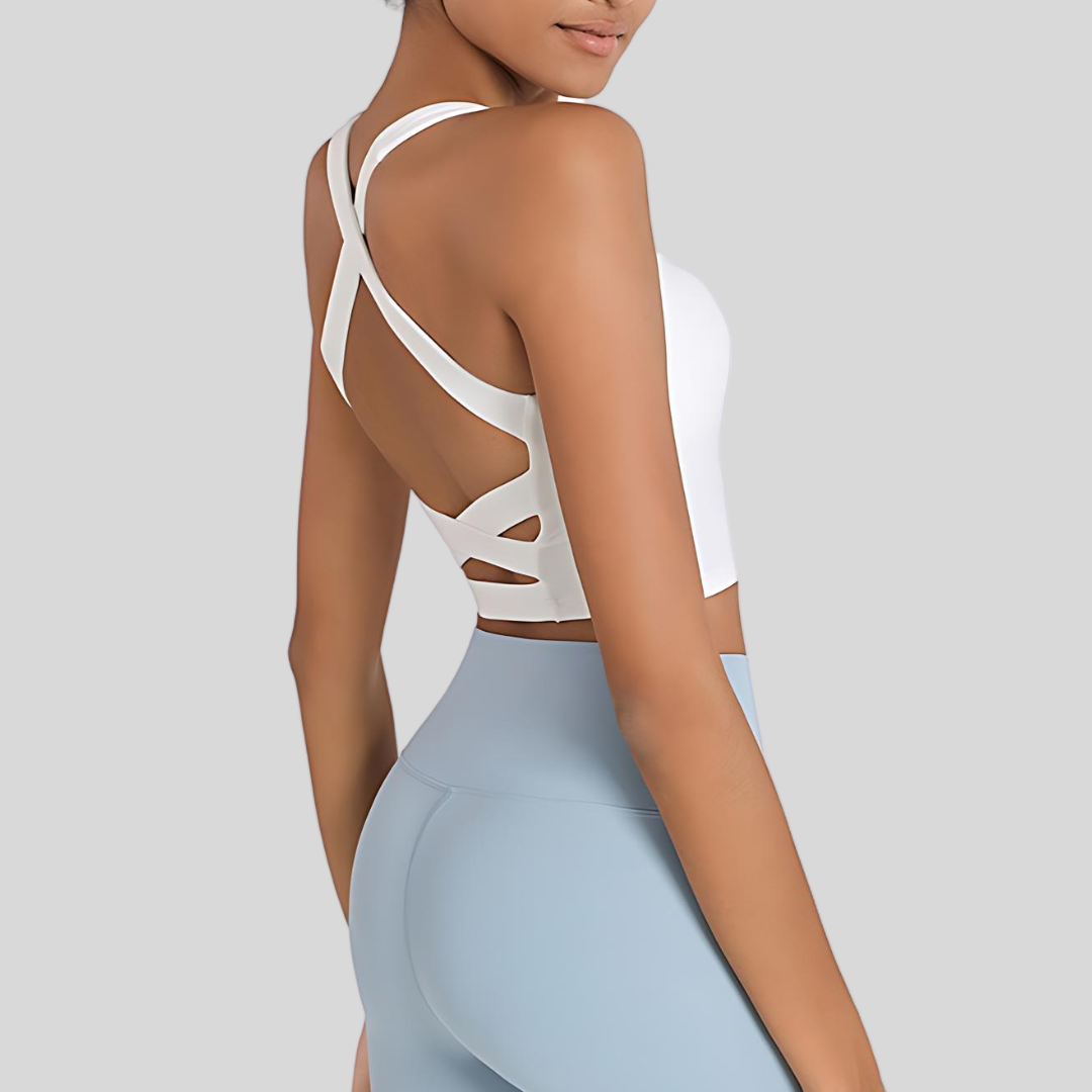 Gaia Sports Bra White