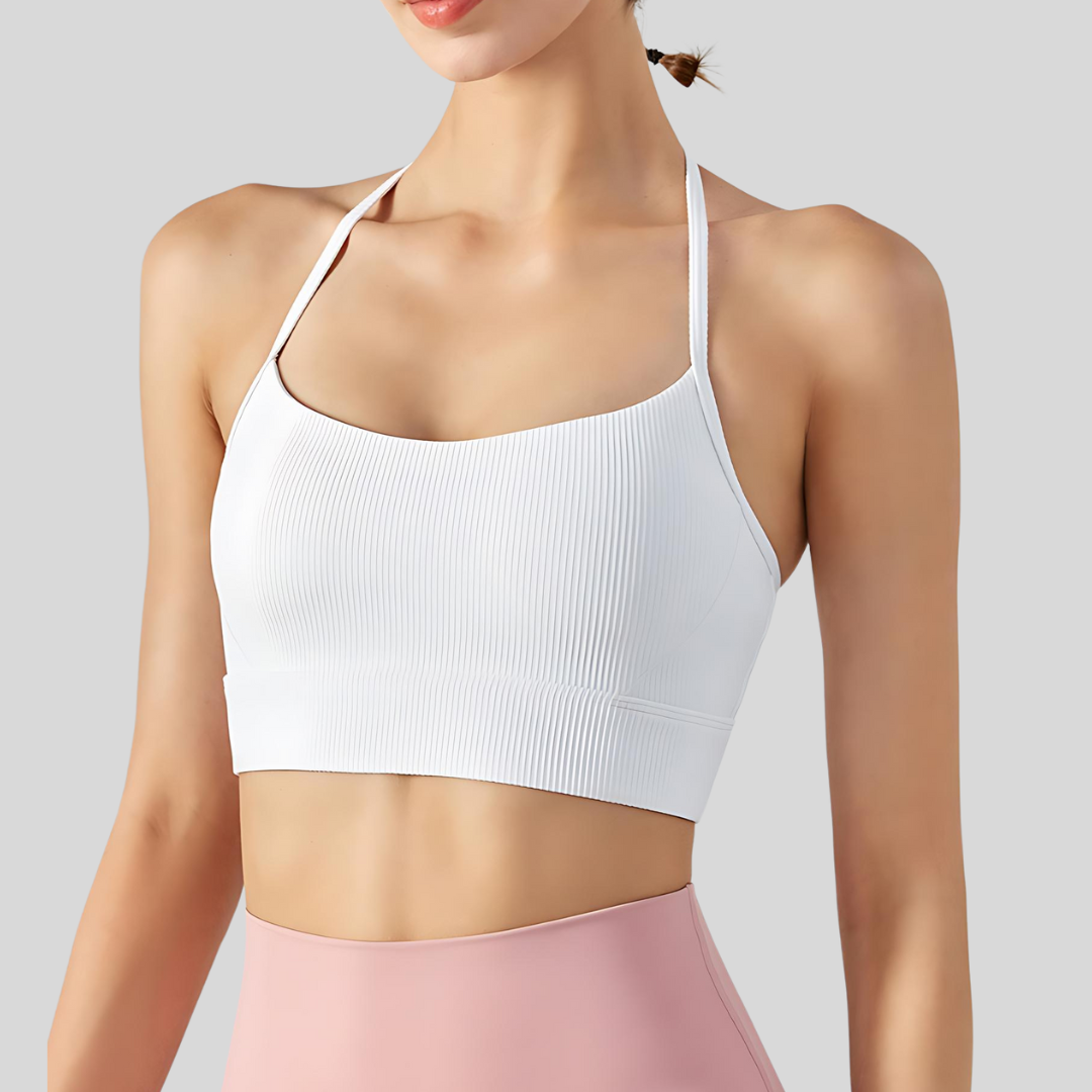 Luna Sports Bra White