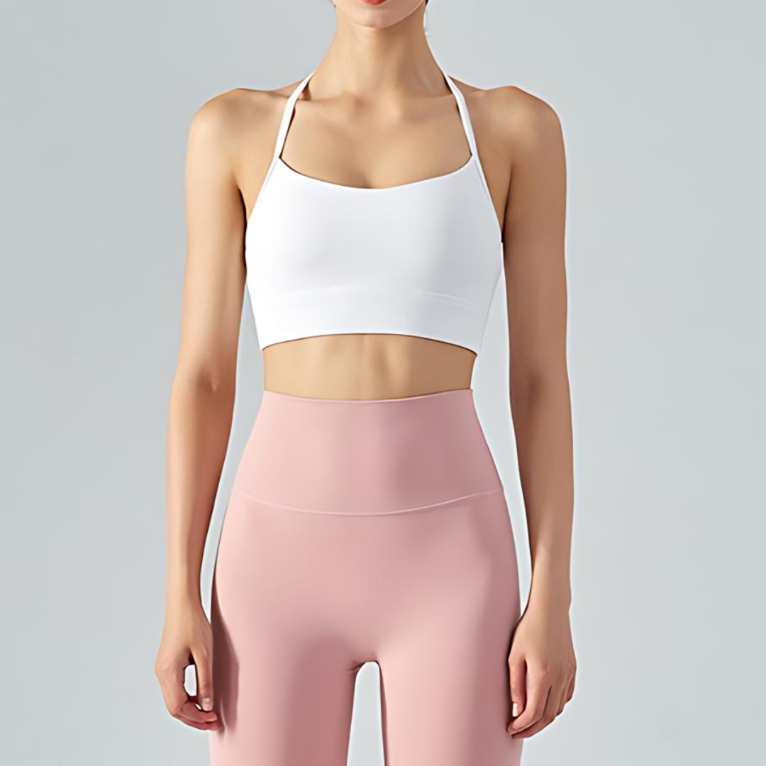 Luna Sports Bra White
