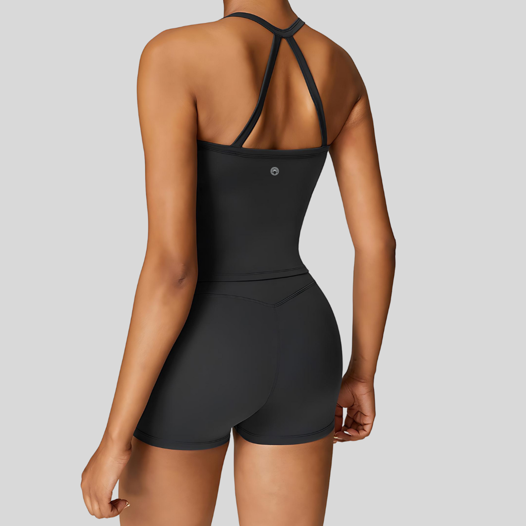 Lia Activewear Top Black