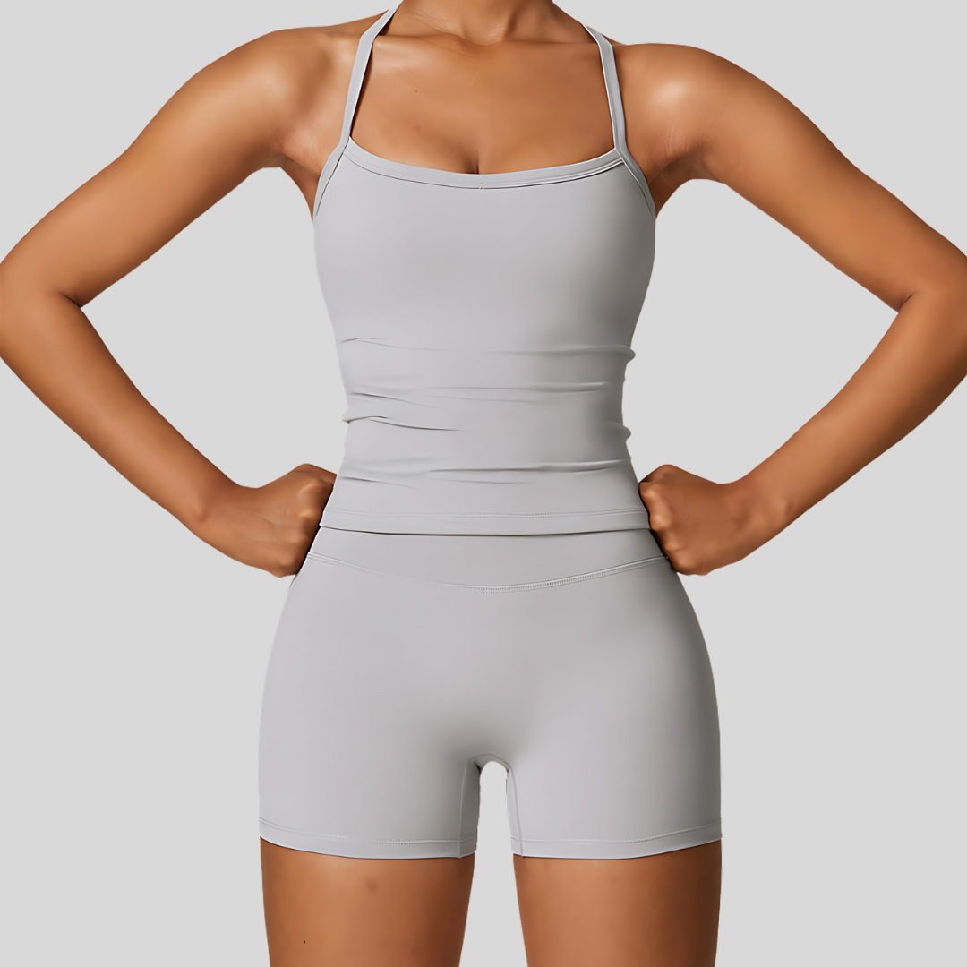 Lia Activewear Top Gray