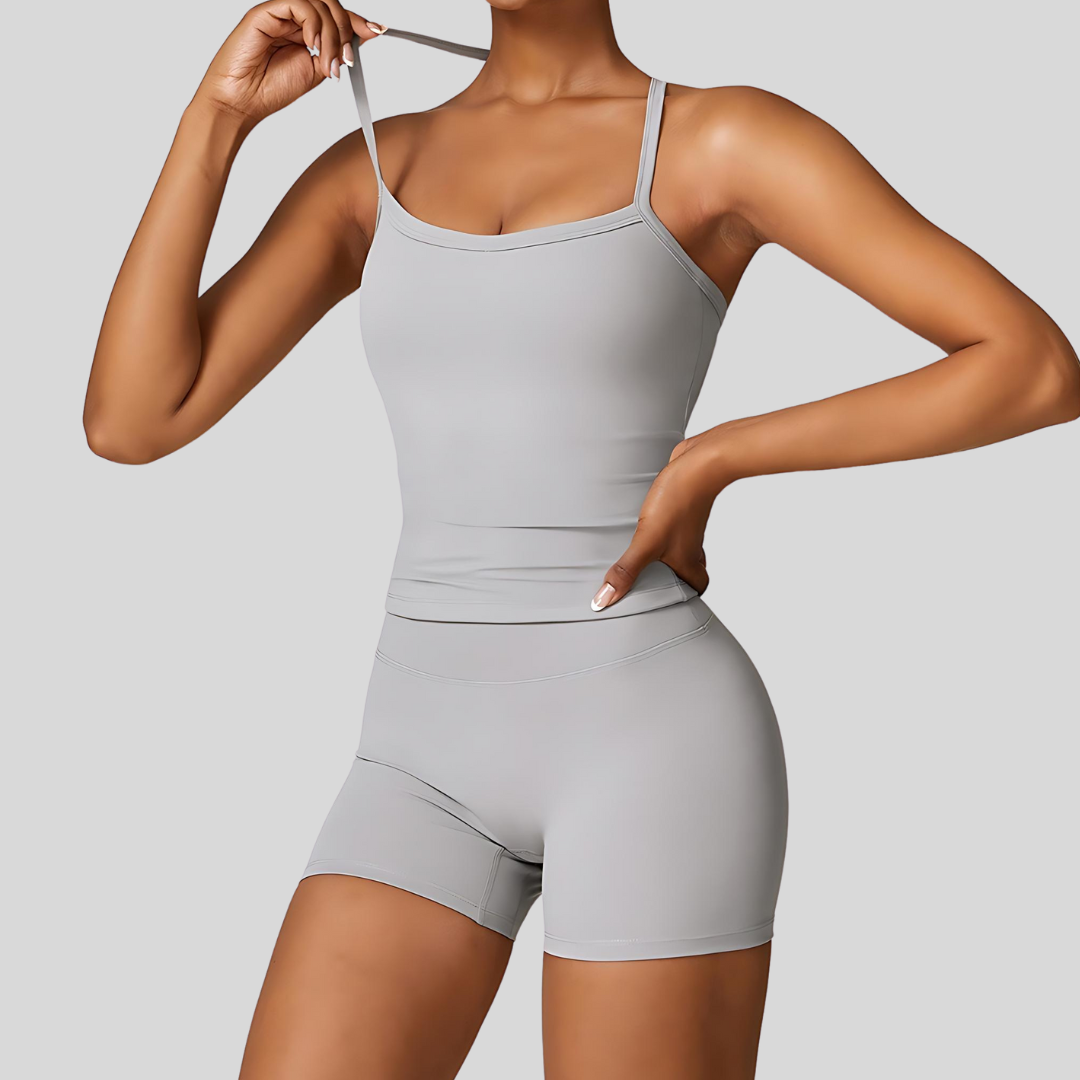 Lia Activewear Top Gray