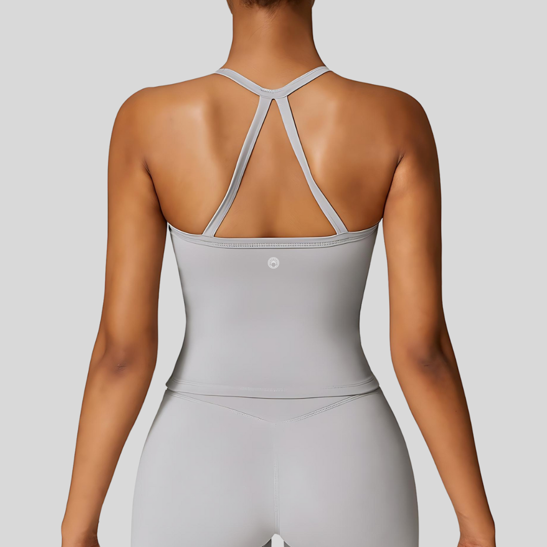 Lia Activewear Top Gray
