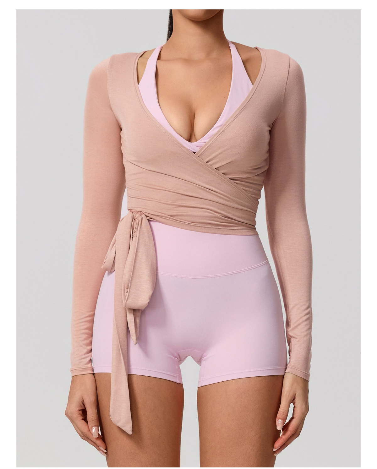 Wrap Top Nude