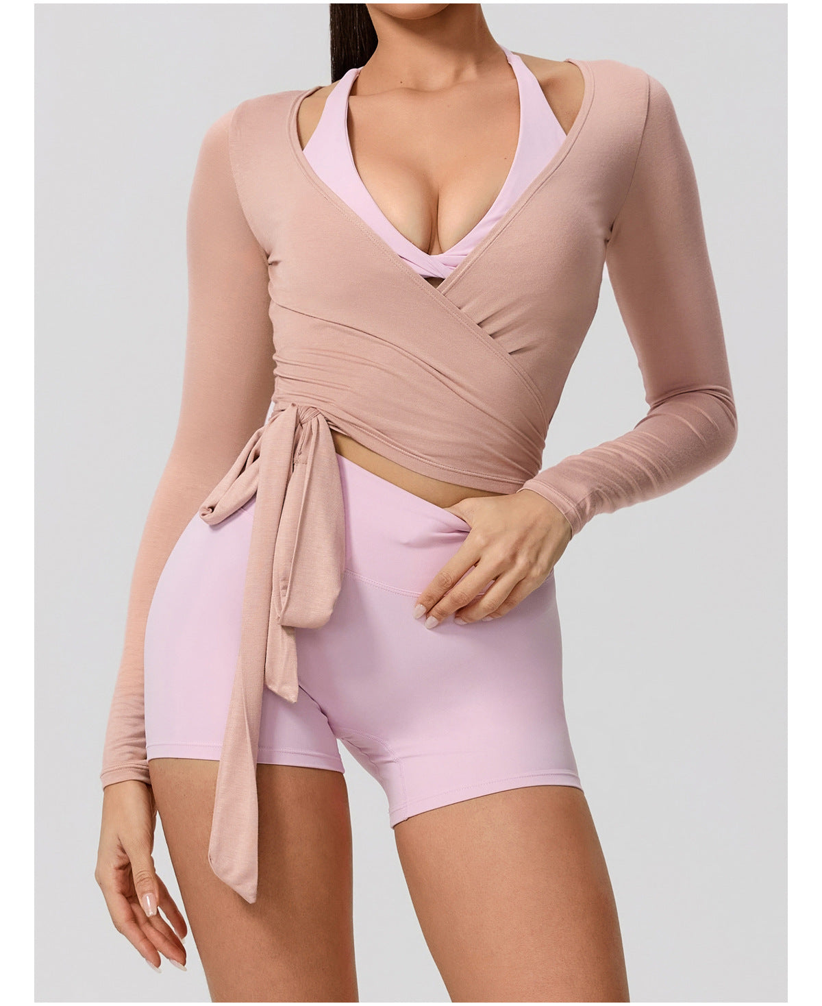 Wrap Top Nude