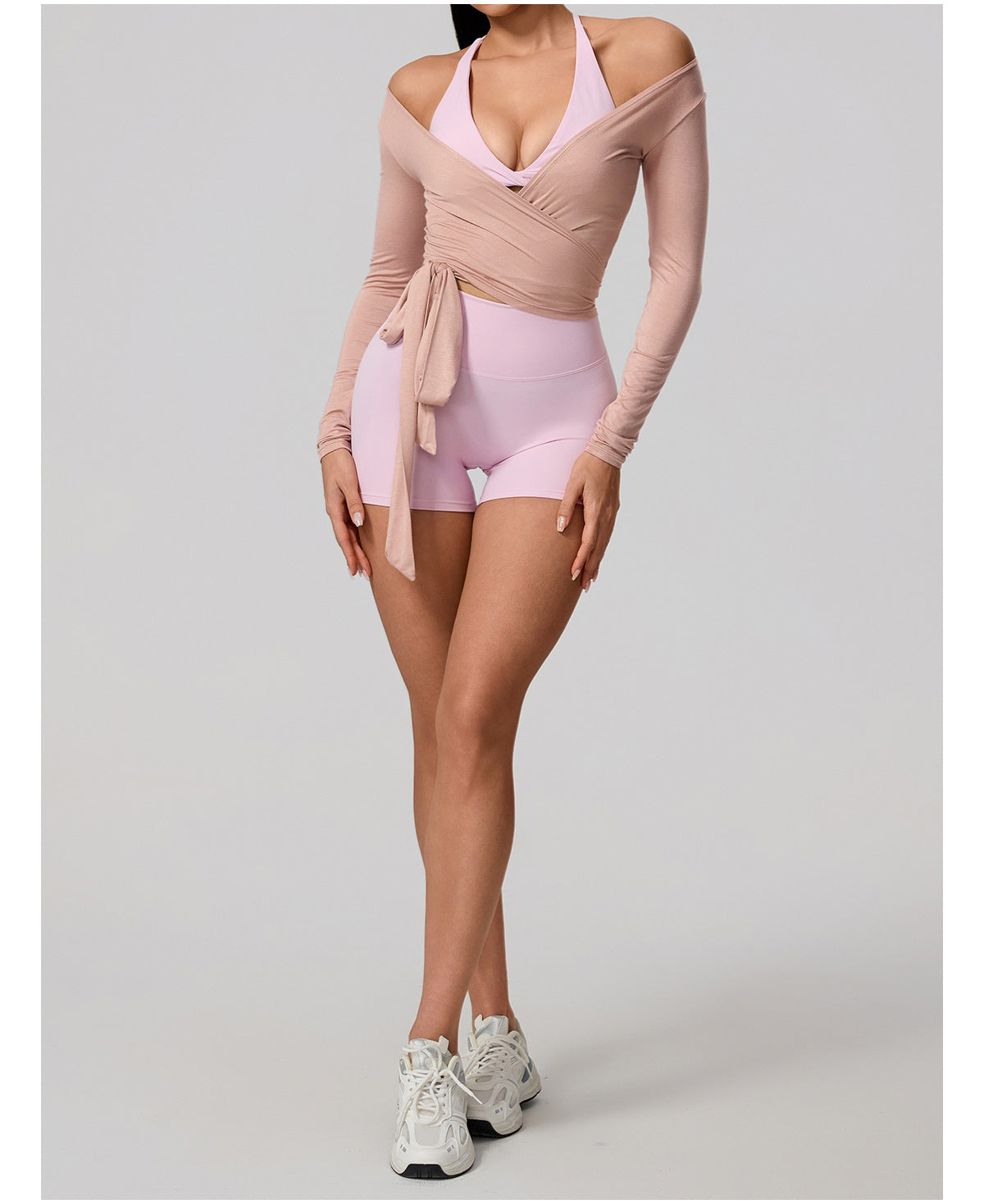 Wrap Top Nude