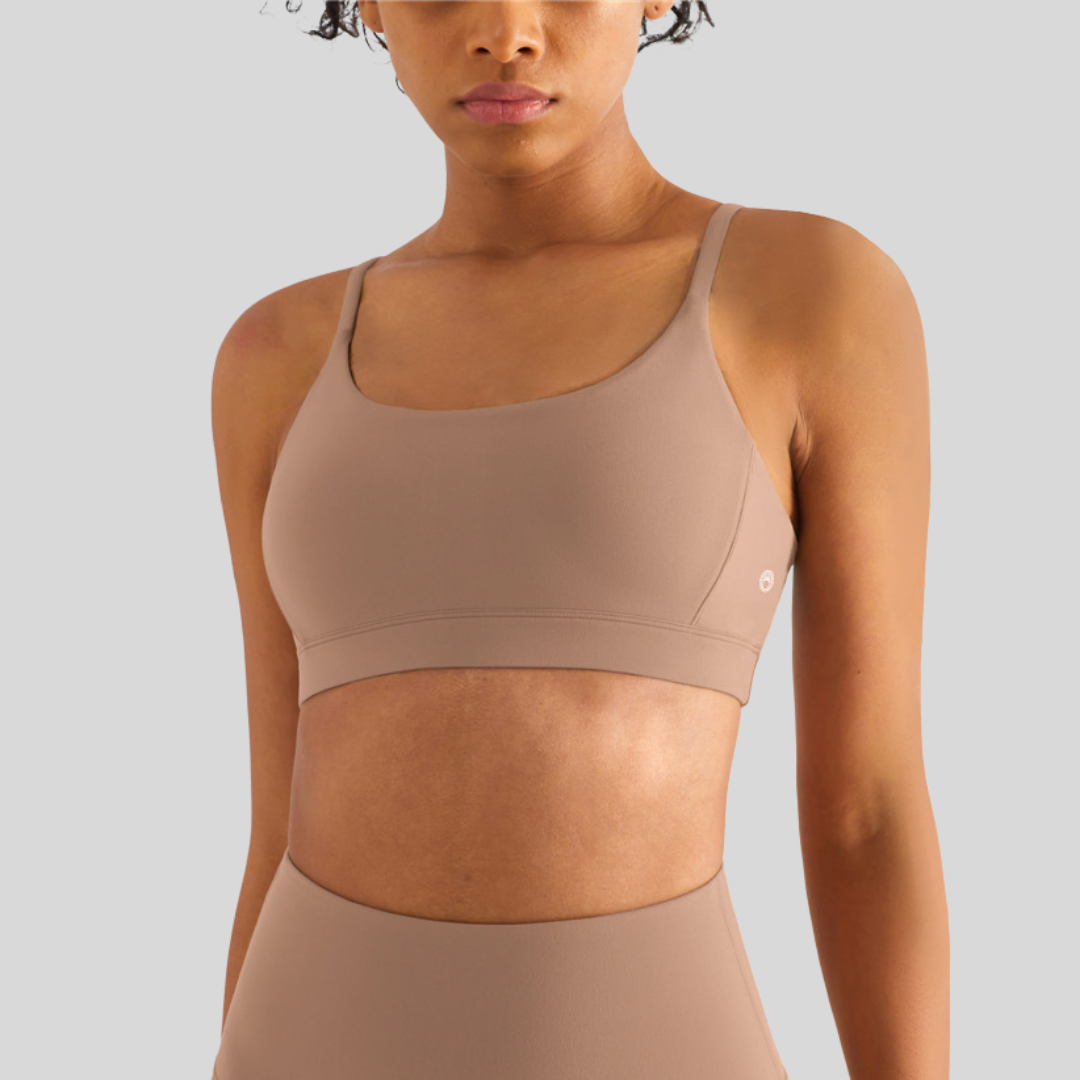 Nia Sports Bra Beige